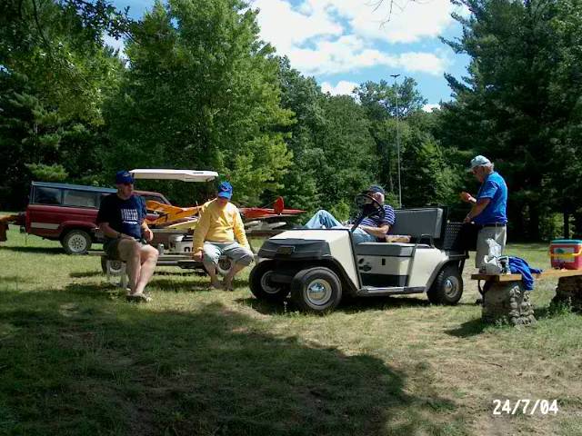 Group with Golf Cart