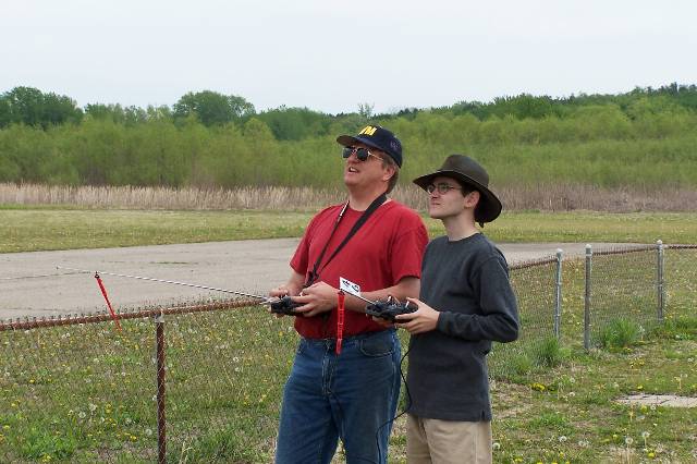 Mike T. giving Daniel Fetting some stick time